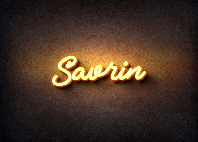 Free photo of Glow Name Profile Picture for Savrin