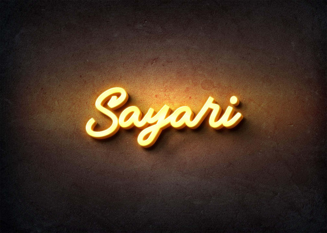 Free photo of Glow Name Profile Picture for Sayari