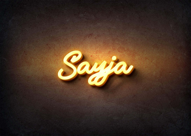 Free photo of Glow Name Profile Picture for Sayja