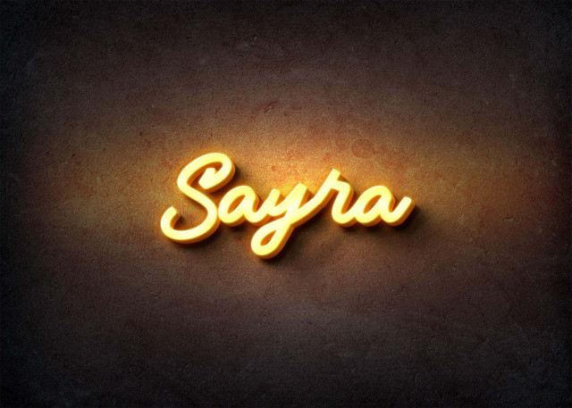 Free photo of Glow Name Profile Picture for Sayra