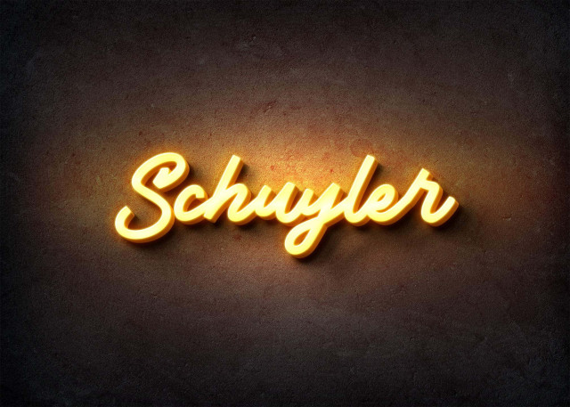 Free photo of Glow Name Profile Picture for Schuyler