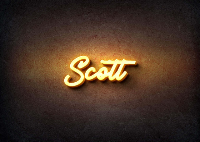 Free photo of Glow Name Profile Picture for Scott