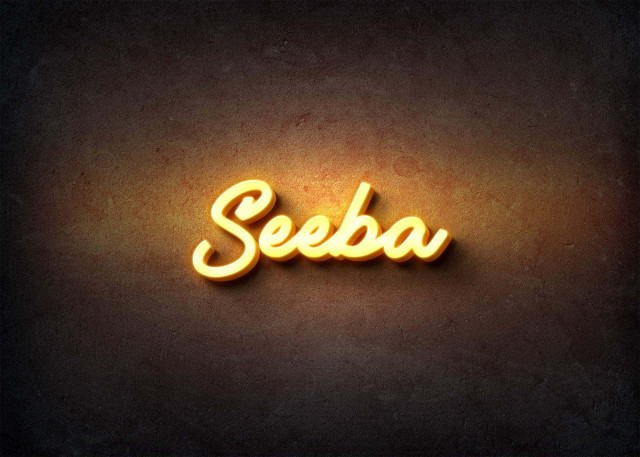 Free photo of Glow Name Profile Picture for Seeba