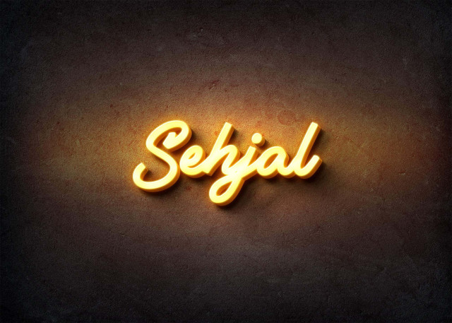 Free photo of Glow Name Profile Picture for Sehjal