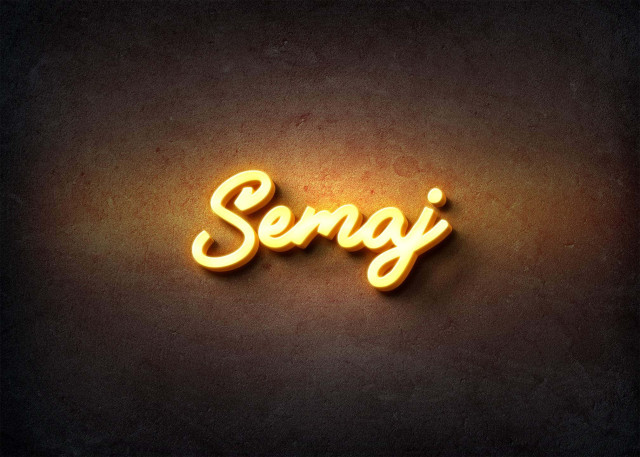 Free photo of Glow Name Profile Picture for Semaj