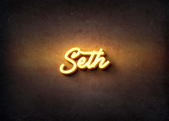 Free photo of Glow Name Profile Picture for Seth