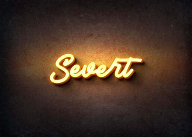 Free photo of Glow Name Profile Picture for Severt