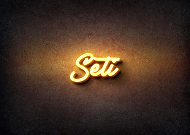 Free photo of Glow Name Profile Picture for Seti