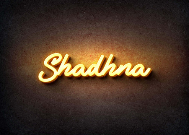 Free photo of Glow Name Profile Picture for Shadhna
