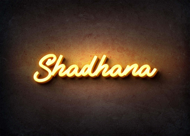 Free photo of Glow Name Profile Picture for Shadhana