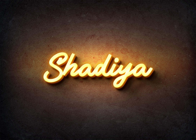 Free photo of Glow Name Profile Picture for Shadiya
