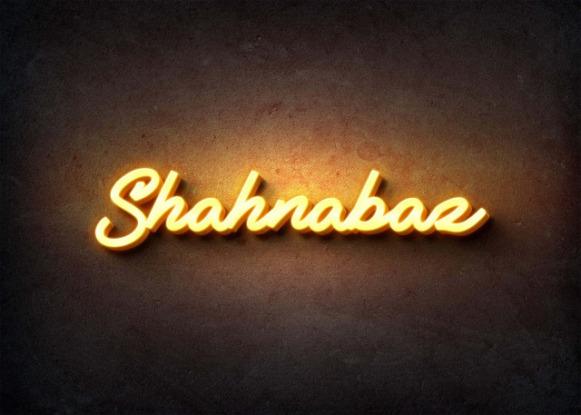 Free photo of Glow Name Profile Picture for Shahnabaz