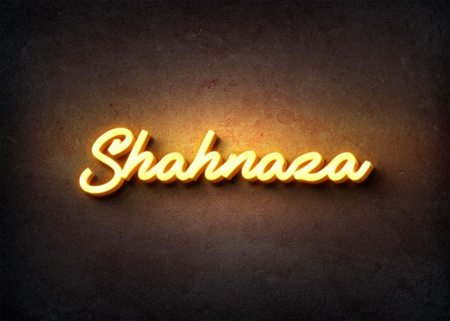 Free photo of Glow Name Profile Picture for Shahnaza