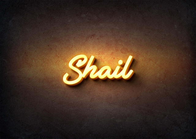 Free photo of Glow Name Profile Picture for Shail