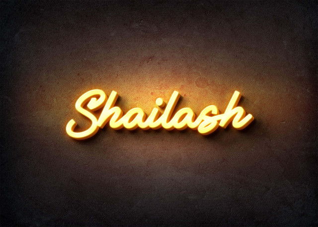 Free photo of Glow Name Profile Picture for Shailash