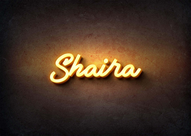 Free photo of Glow Name Profile Picture for Shaira