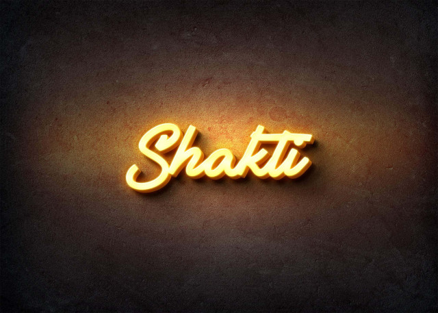 Free photo of Glow Name Profile Picture for Shakti