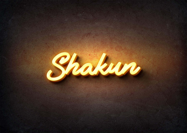 Free photo of Glow Name Profile Picture for Shakun