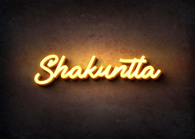 Free photo of Glow Name Profile Picture for Shakuntla