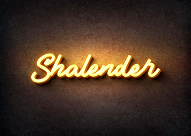 Free photo of Glow Name Profile Picture for Shalender