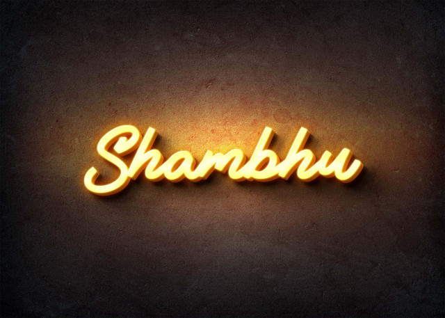 Free photo of Glow Name Profile Picture for Shambhu