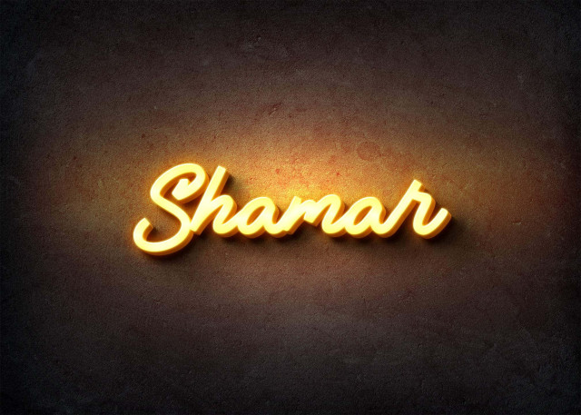 Free photo of Glow Name Profile Picture for Shamar