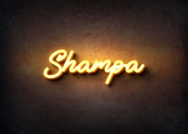 Free photo of Glow Name Profile Picture for Shampa