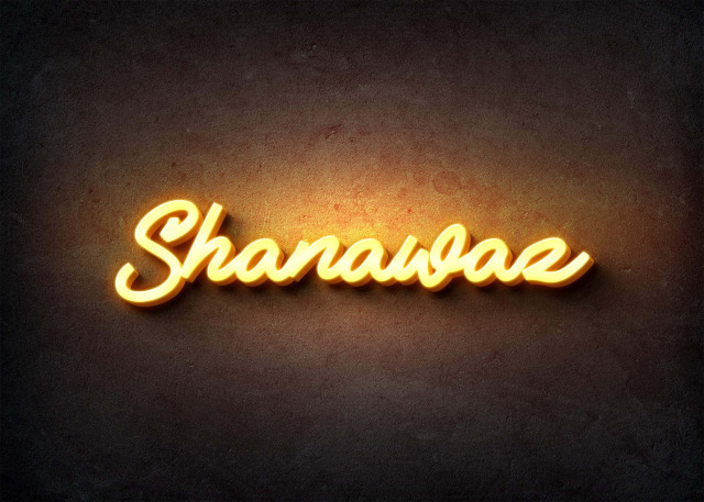 Free photo of Glow Name Profile Picture for Shanawaz