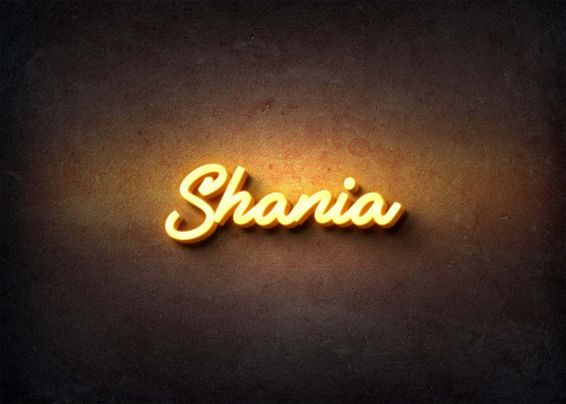 Free photo of Glow Name Profile Picture for Shania