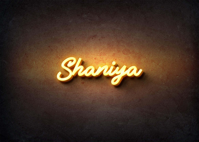 Free photo of Glow Name Profile Picture for Shaniya