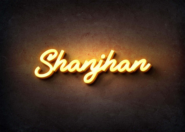 Free photo of Glow Name Profile Picture for Shanjhan