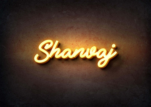 Free photo of Glow Name Profile Picture for Shanvaj