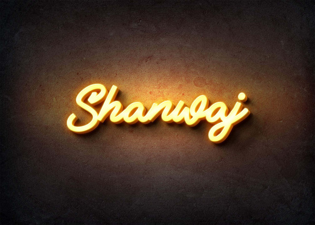 Free photo of Glow Name Profile Picture for Shanwaj