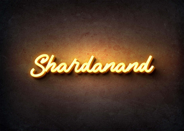 Free photo of Glow Name Profile Picture for Shardanand