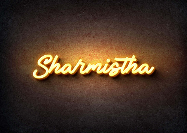 Free photo of Glow Name Profile Picture for Sharmistha