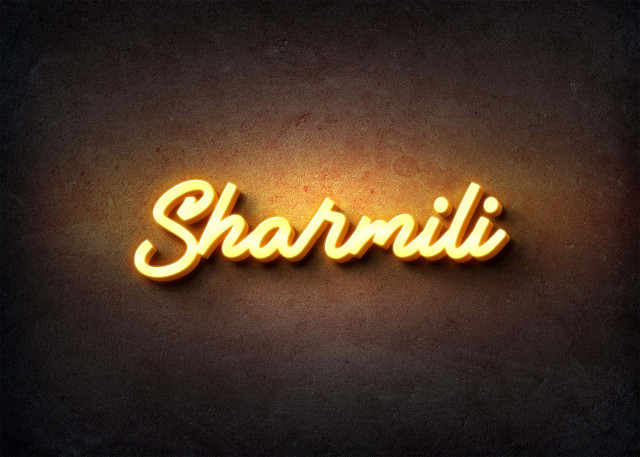 Free photo of Glow Name Profile Picture for Sharmili