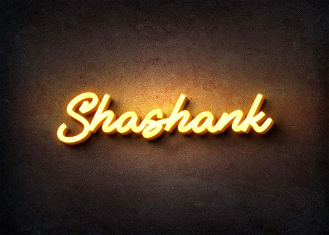 Free photo of Glow Name Profile Picture for Shashank