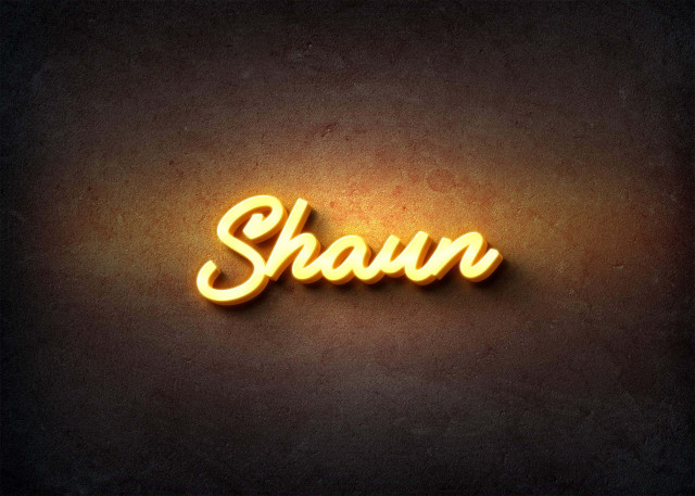 Free photo of Glow Name Profile Picture for Shaun