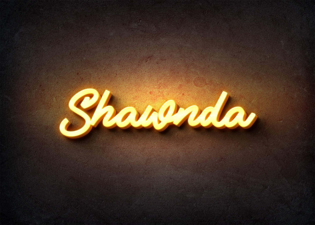 Free photo of Glow Name Profile Picture for Shawnda