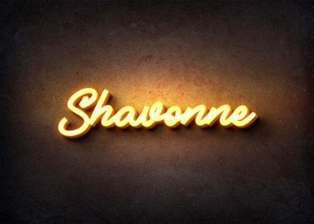 Free photo of Glow Name Profile Picture for Shavonne