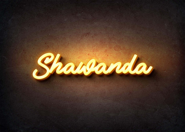 Free photo of Glow Name Profile Picture for Shawanda