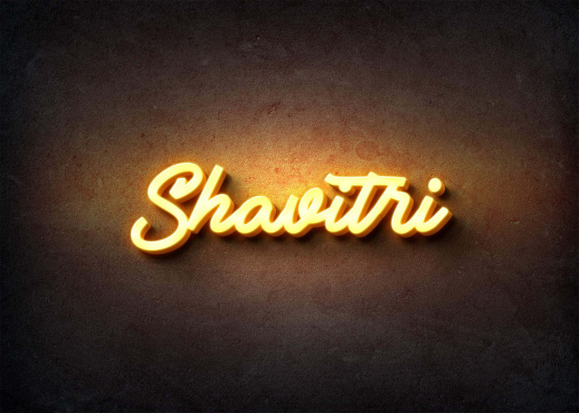 Free photo of Glow Name Profile Picture for Shavitri