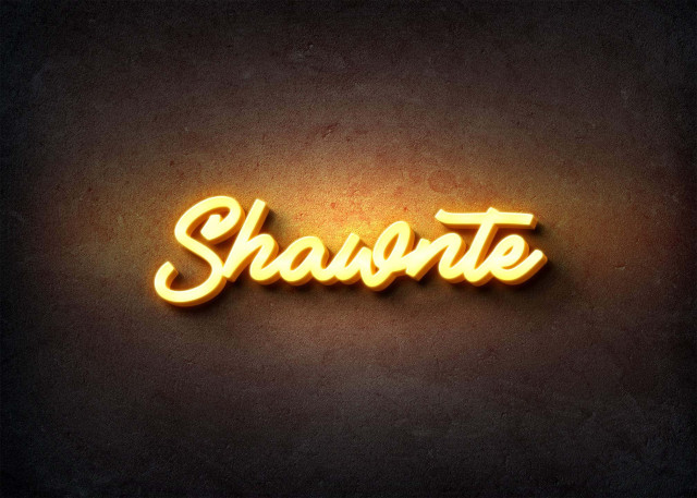 Free photo of Glow Name Profile Picture for Shawnte