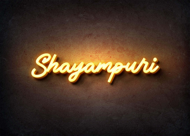 Free photo of Glow Name Profile Picture for Shayampuri