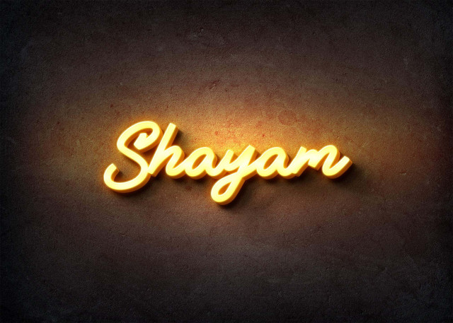 Free photo of Glow Name Profile Picture for Shayam