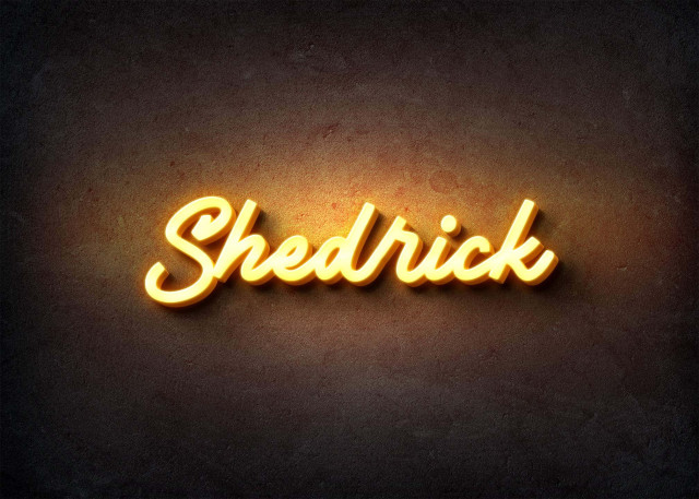 Free photo of Glow Name Profile Picture for Shedrick