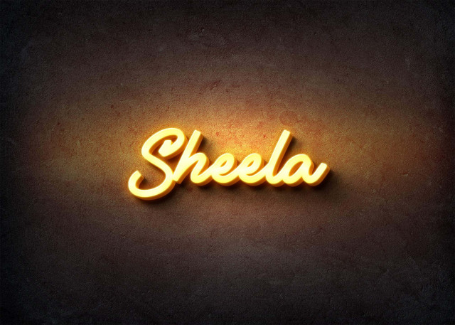 Free photo of Glow Name Profile Picture for Sheela