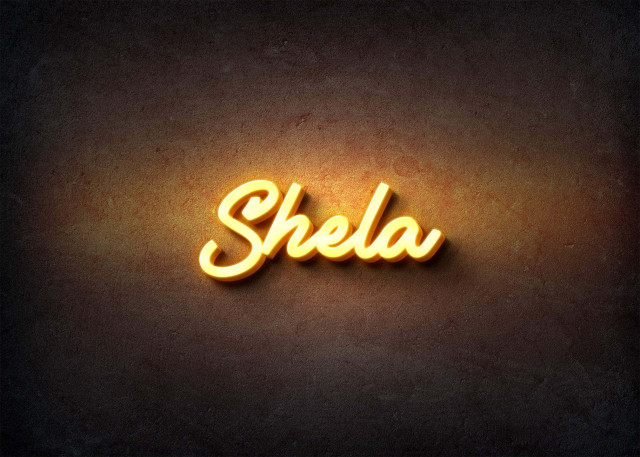 Free photo of Glow Name Profile Picture for Shela