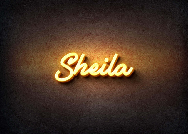Free photo of Glow Name Profile Picture for Sheila