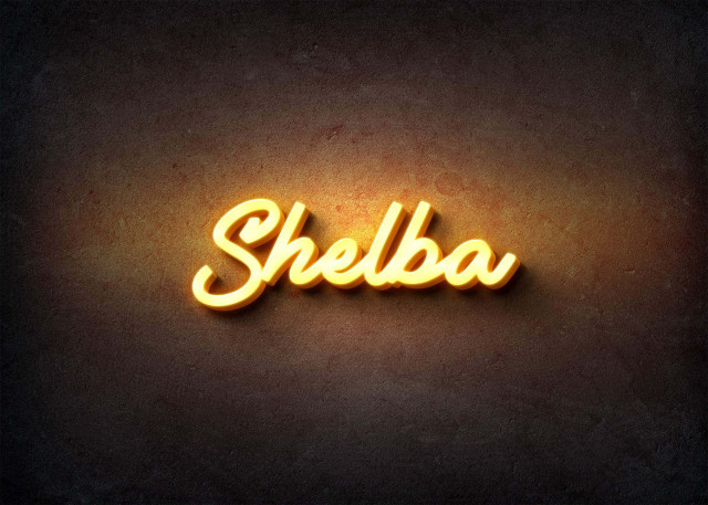 Free photo of Glow Name Profile Picture for Shelba